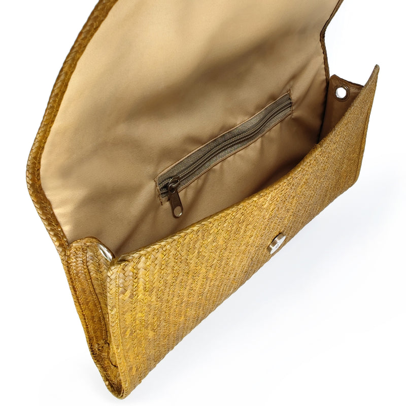 CLUTCH ZENÚ - Feita à mão - Cana selvagem entrançada (caña flecha)