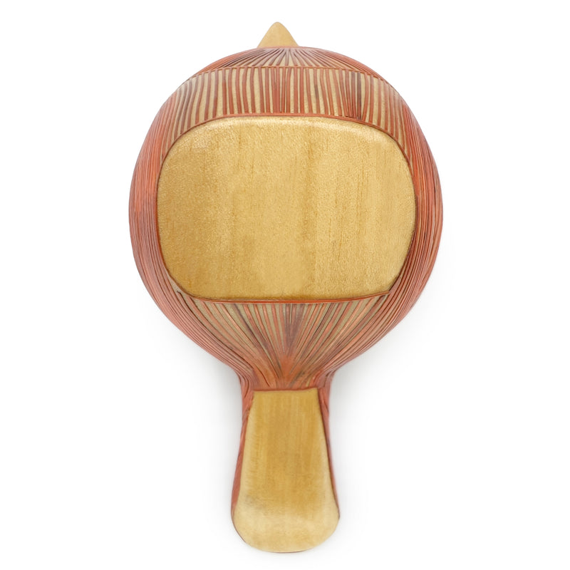 AVE DECORATIVA ANDINA - A arte do tamo - Madeira decorada com palha de trigo e cevada (marchetaria de palha)