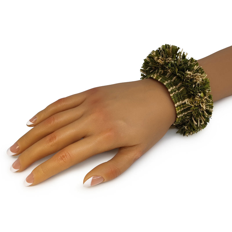 MAÏZA BRACELET - Handmade - 24K gold-plated - Corn leaves