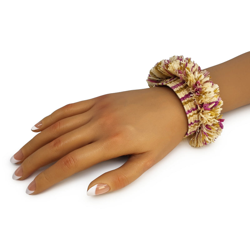 MAÏZA BRACELET - Handmade - 24K gold-plated - Corn leaves