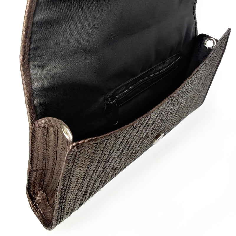 POCHETTE ZENÚ - Fabrication artisanale - Canne sauvage tressée (caña flecha)