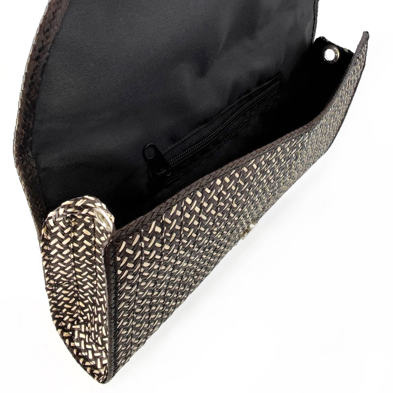 CLUTCH ZENÚ - Feita à mão - Cana selvagem entrançada (caña flecha)