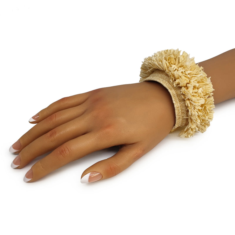 MAÏZA BRACELET - Handmade - 24K gold-plated - Corn leaves