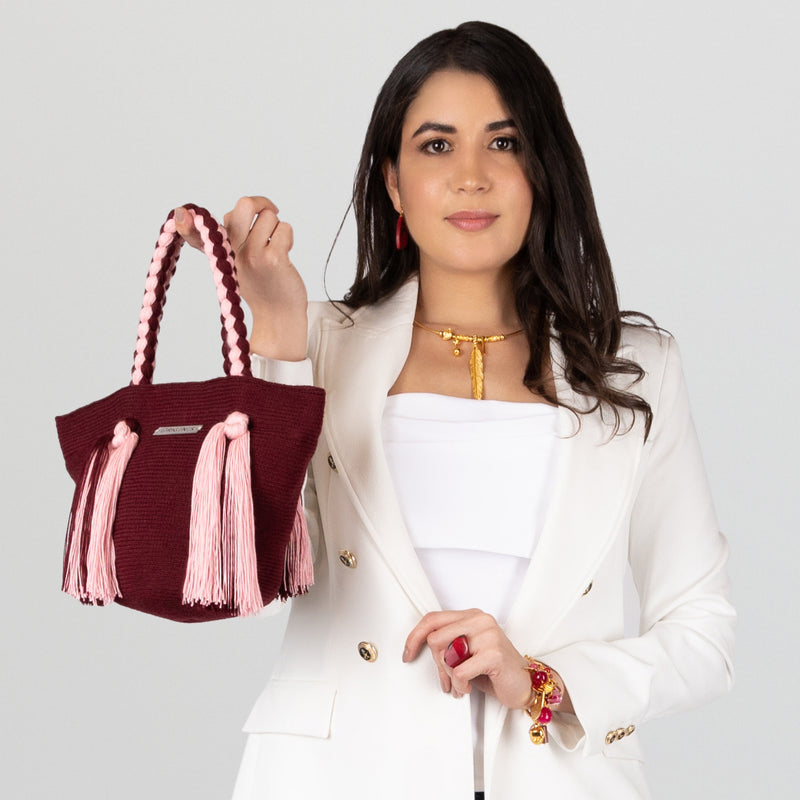 UMAKI WAYUU BAG - Size MINI - Crocheted by hand by women of the Wayuu indigenous community in La Guajira (Colombia)