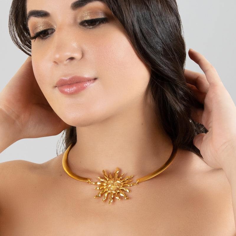 SUNNIE NECKLACE - Handmade - 24K gold-plated