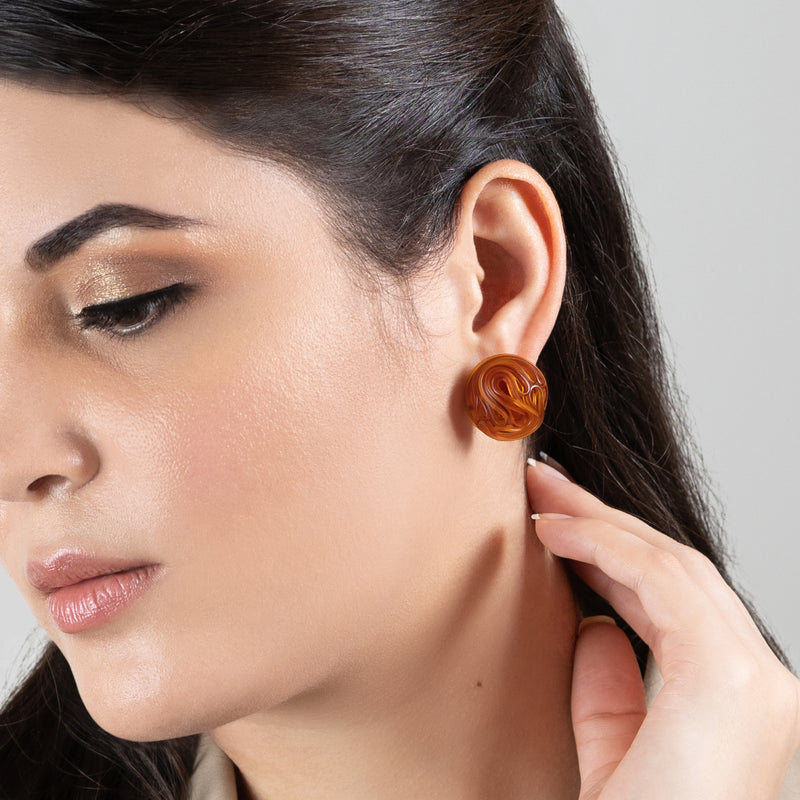 ECOTOPIA EARRINGS - Handmade - Sterling silver 925 - Recycled bottle cap plastic liners