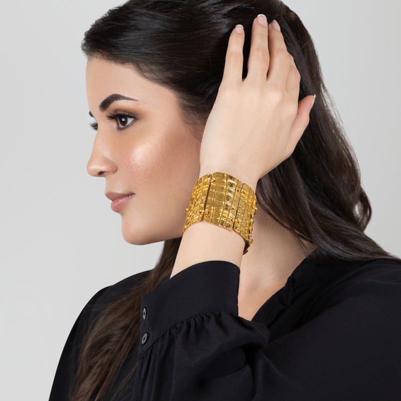 VICTORIA BRACELET - Handmade - 24K gold-plated