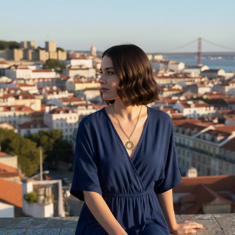 ELDORADO ARETERA NECKLACE - Handmade - 24K gold-plated