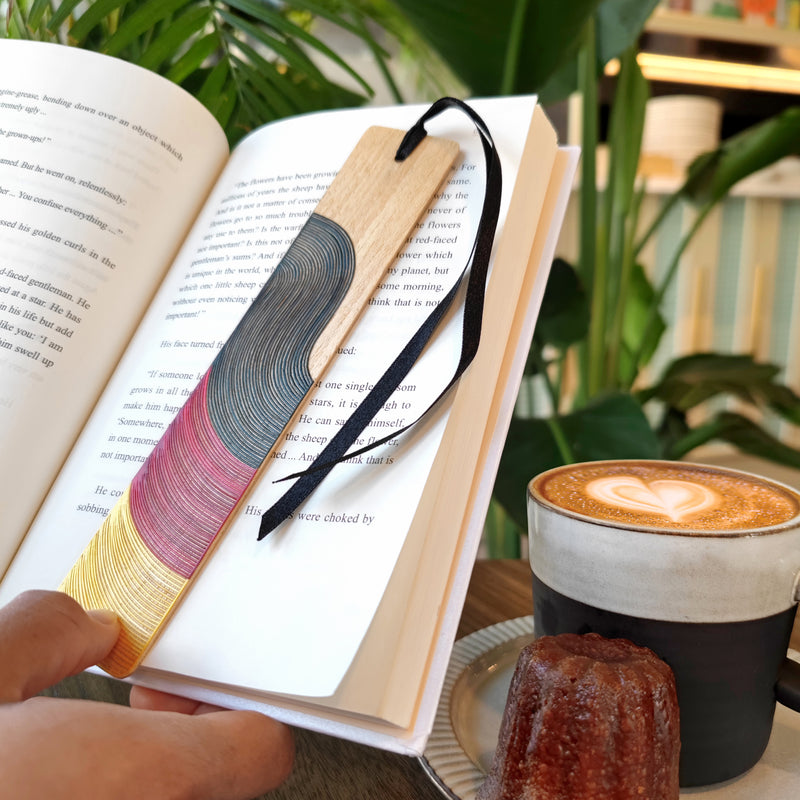 GERMANY BOOKMARK - NATIONAL TEAMS COLLECTION - Tamo art - Light wood decorated with wheat and barley stalks (straw marquetry)