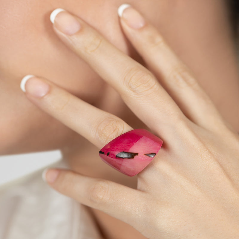 GÉNESIS CURVO RING - Handmade - Tagua (vegetable ivory)