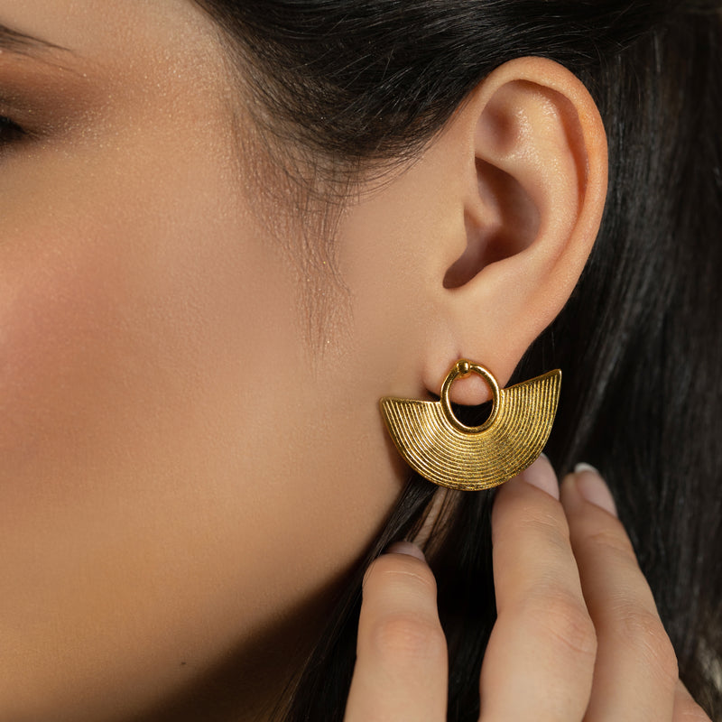 NARIGUERA EARRINGS - Handmade - 24K gold-plated