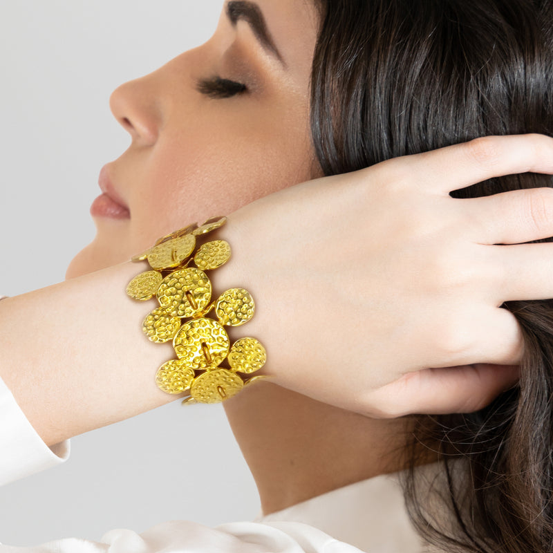 BRACELETE GLEAMVINE - Feita à mão - Banhada a ouro de 24 quilates