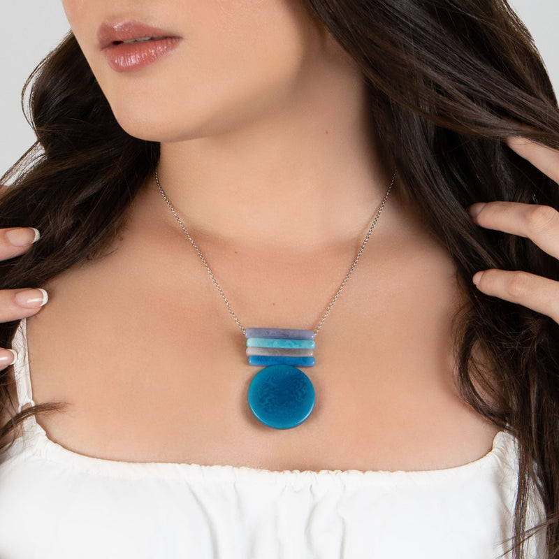 SOLIÄ NECKLACE - Handmade - Stainless steel - Tagua (vegetable ivory)