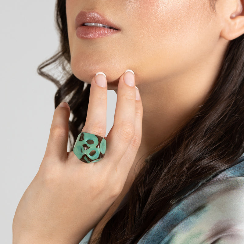 GÉNESIS RING - Handmade - Tagua (vegetable ivory)