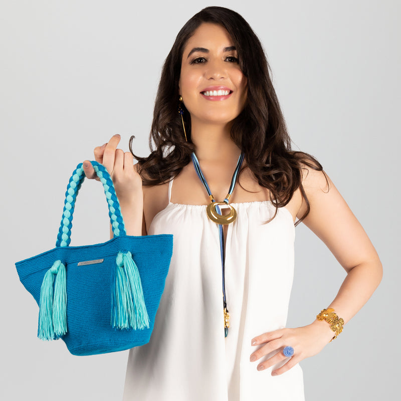 UMAKI WAYUU BAG - Size MINI - Crocheted by hand by women of the Wayuu indigenous community in La Guajira (Colombia)