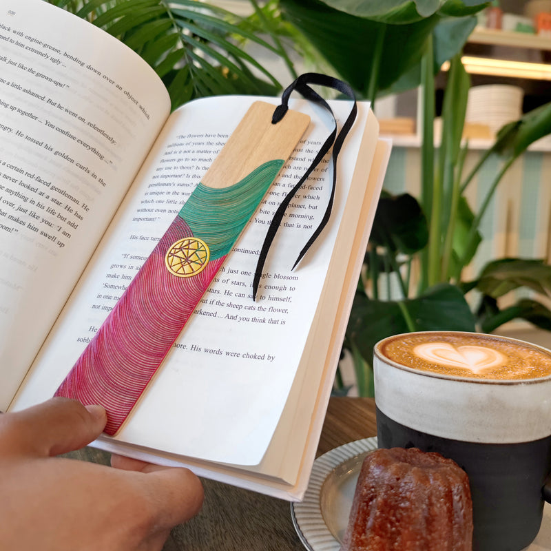 PORTUGAL BOOKMARK - NATIONAL TEAMS COLLECTION - Tamo art - Light wood decorated with wheat and barley stalks (straw marquetry)