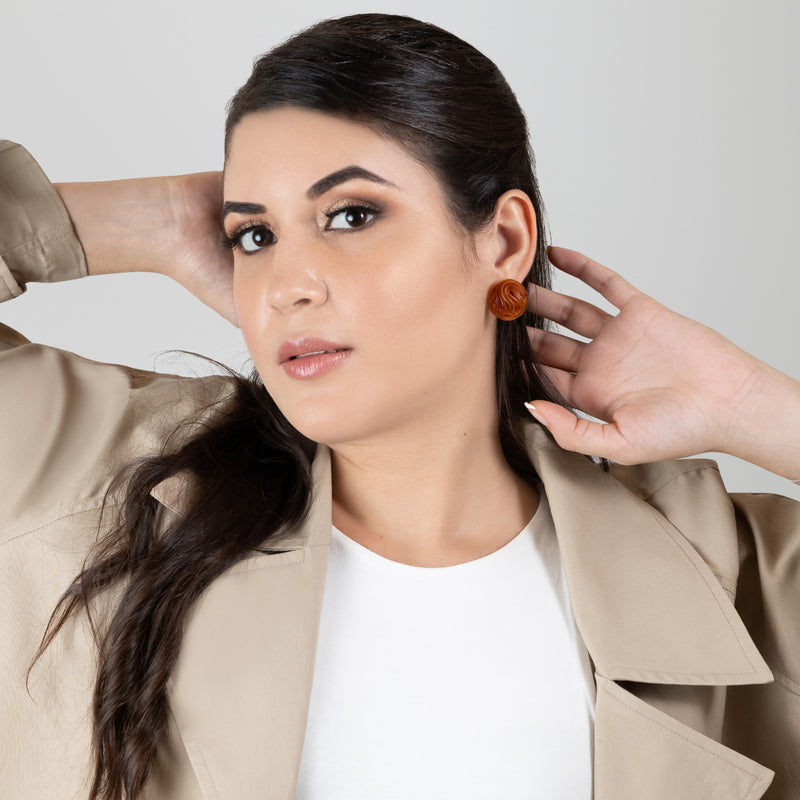 ECOTOPIA EARRINGS - Handmade - Sterling silver 925 - Recycled bottle cap plastic liners