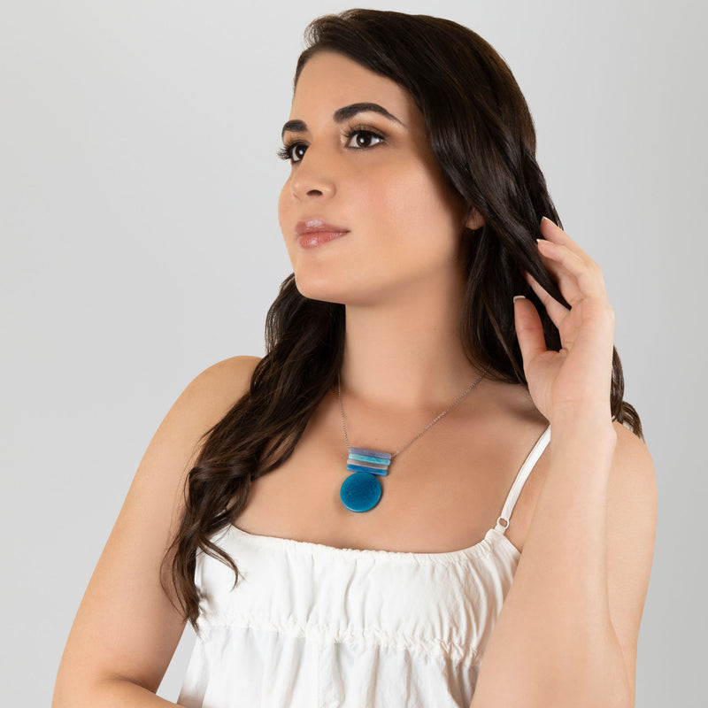 SOLIÄ NECKLACE - Handmade - Stainless steel - Tagua (vegetable ivory)