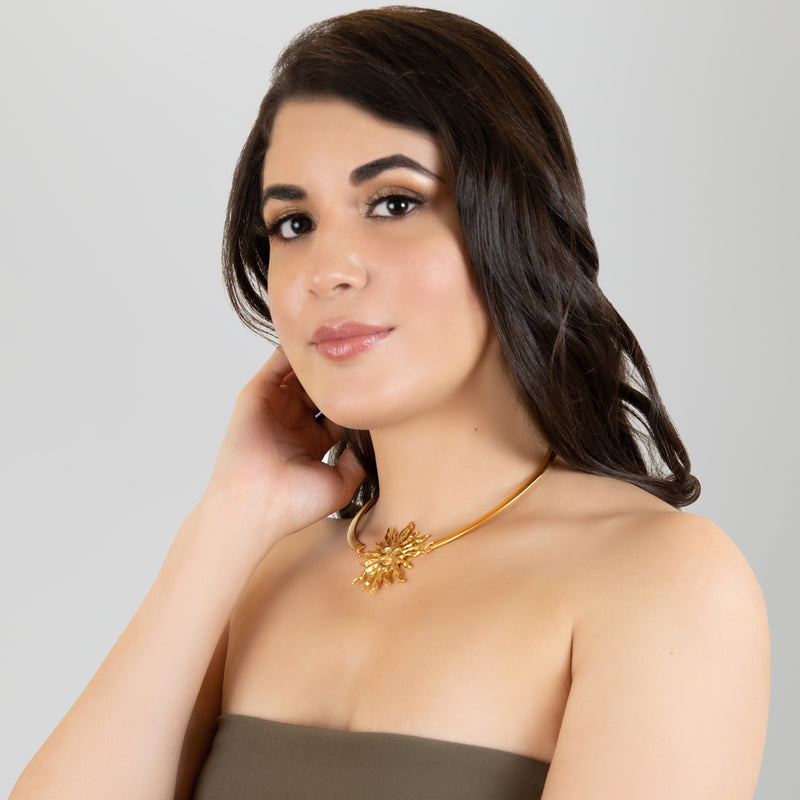 SUNNIE NECKLACE - Handmade - 24K gold-plated