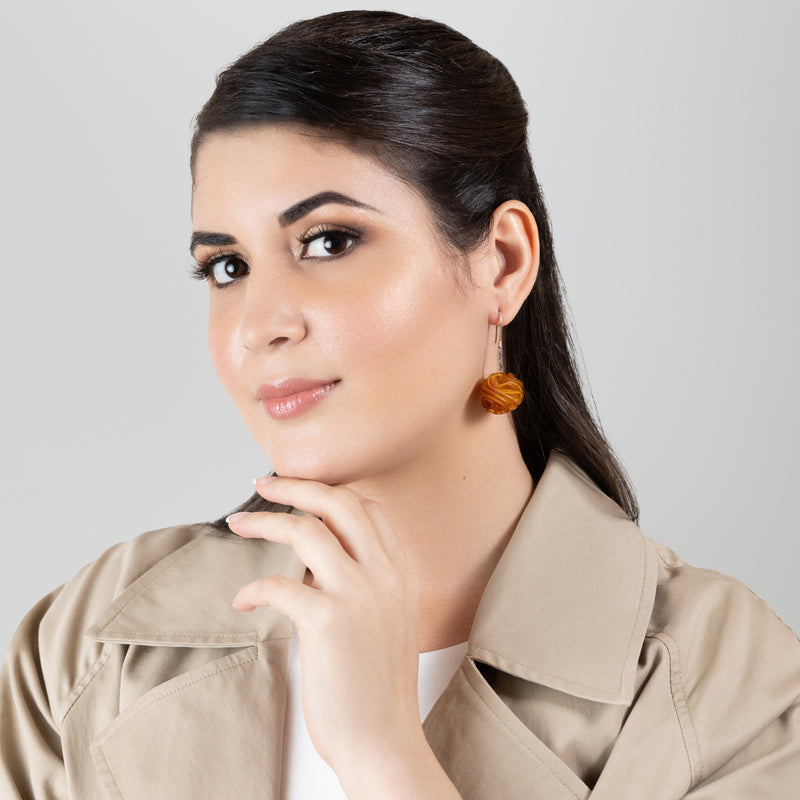 ECONESIS EARRINGS - Handmade - Sterling silver 925 and stainless steel - Recycled bottle cap plastic liners