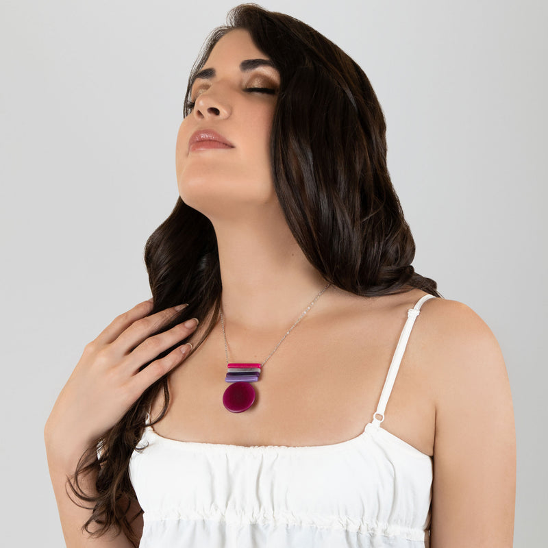 SOLIÄ NECKLACE - Handmade - Stainless steel - Tagua (vegetable ivory)