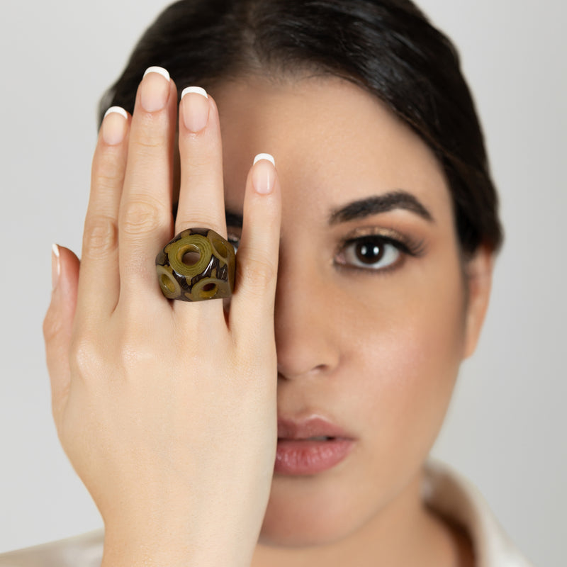 GÉNESIS RING - Handmade - Tagua (vegetable ivory)
