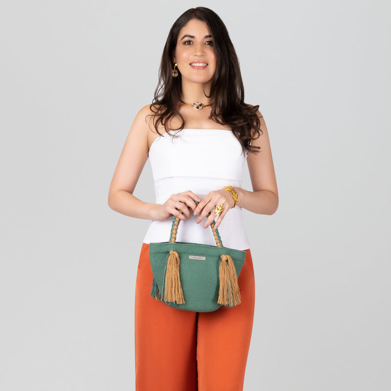 UMAKI WAYUU BAG - Size MINI - Crocheted by hand by women of the Wayuu indigenous community in La Guajira (Colombia)