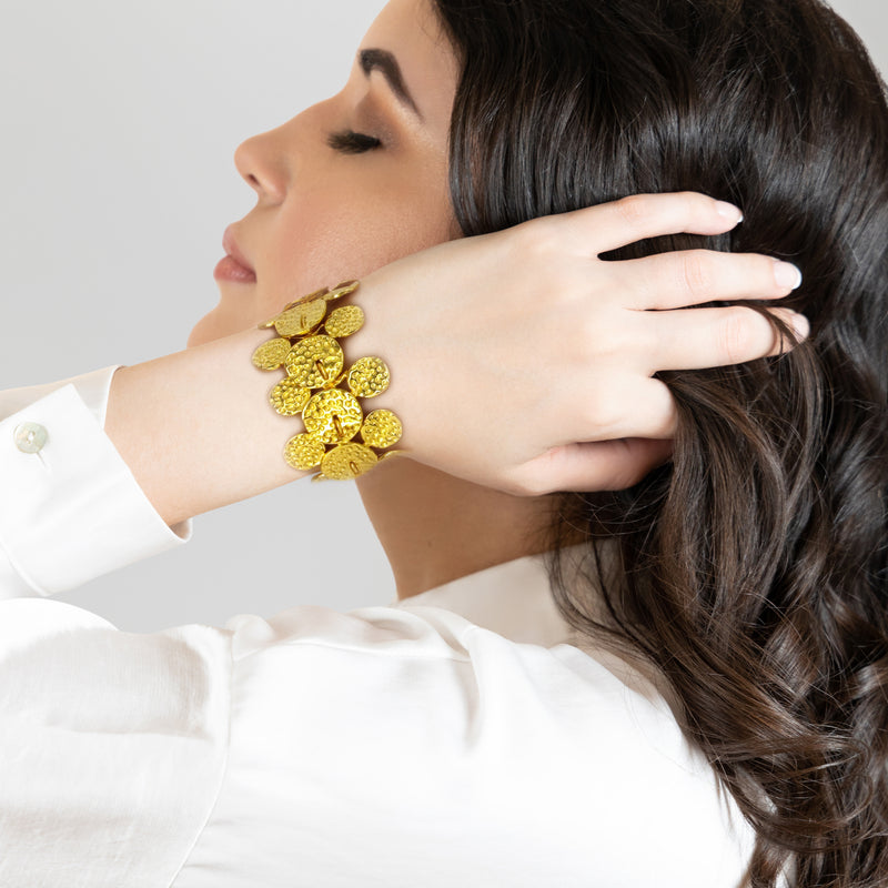 BRACELETE GLEAMVINE - Feita à mão - Banhada a ouro de 24 quilates