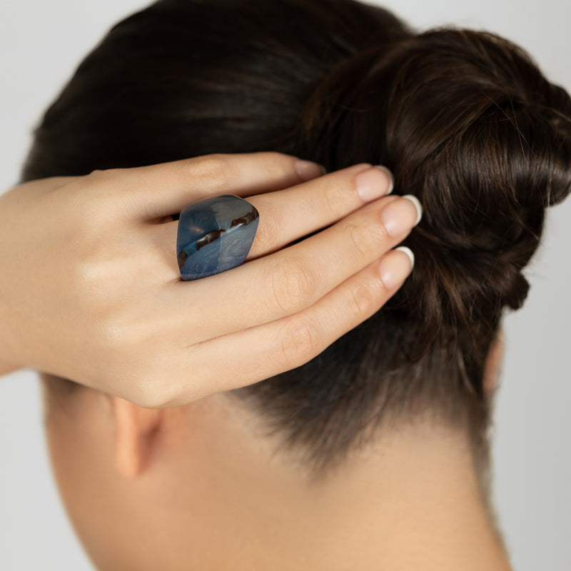 GÉNESIS CURVO RING - Handmade - Tagua (vegetable ivory)