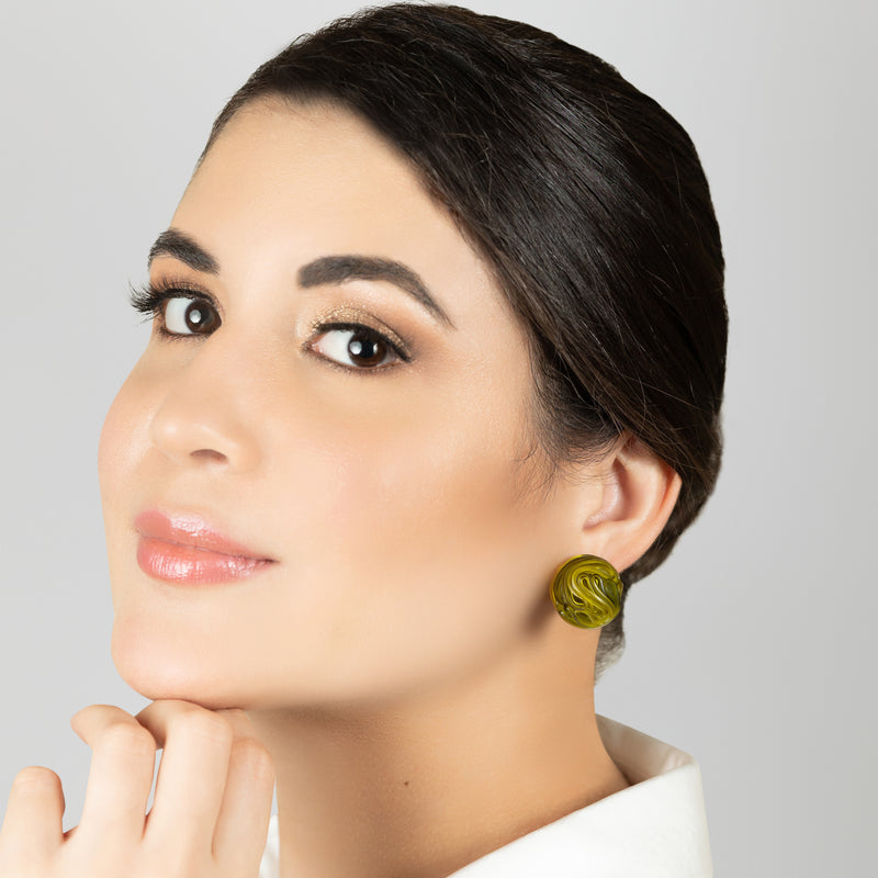 ECOTOPIA EARRINGS - Handmade - Sterling silver 925 - Recycled bottle cap plastic liners