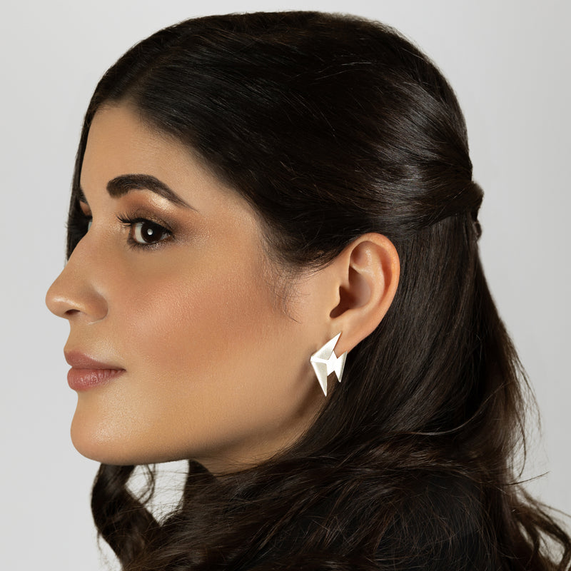 MARINA FISH EARRINGS - Handmade - Silver