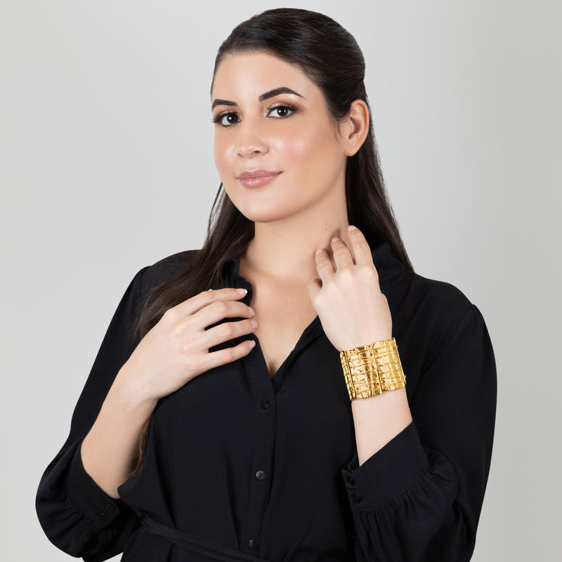 VICTORIA BRACELET - Handmade - 24K gold-plated