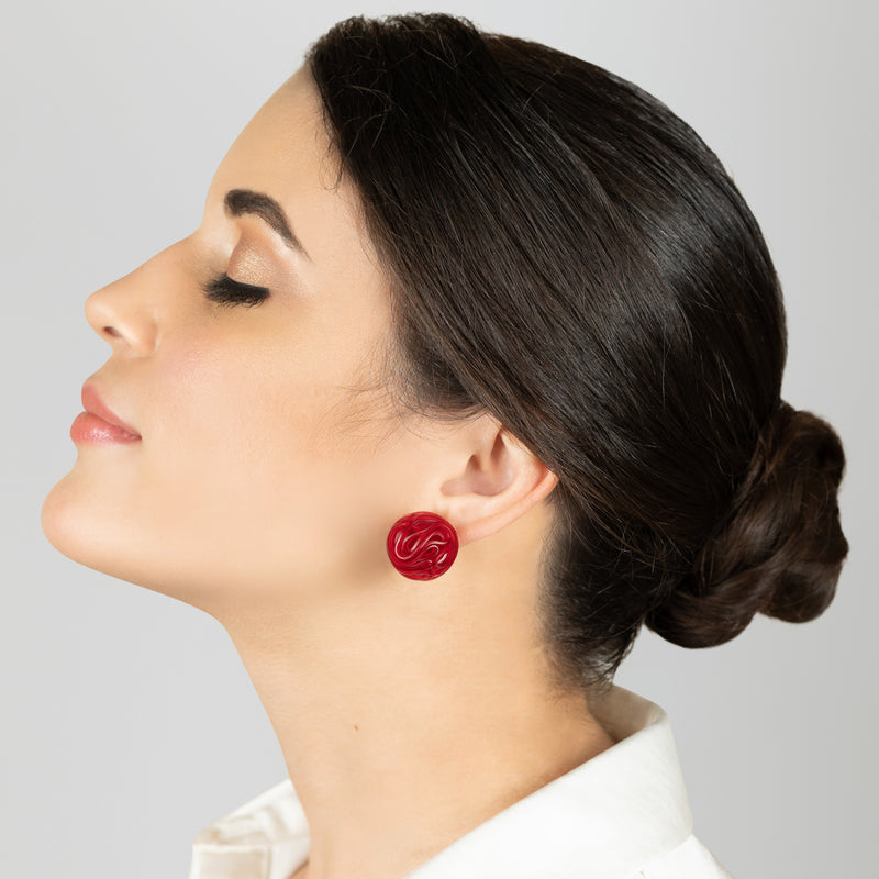 ECOTOPIA EARRINGS - Handmade - Sterling silver 925 - Recycled bottle cap plastic liners