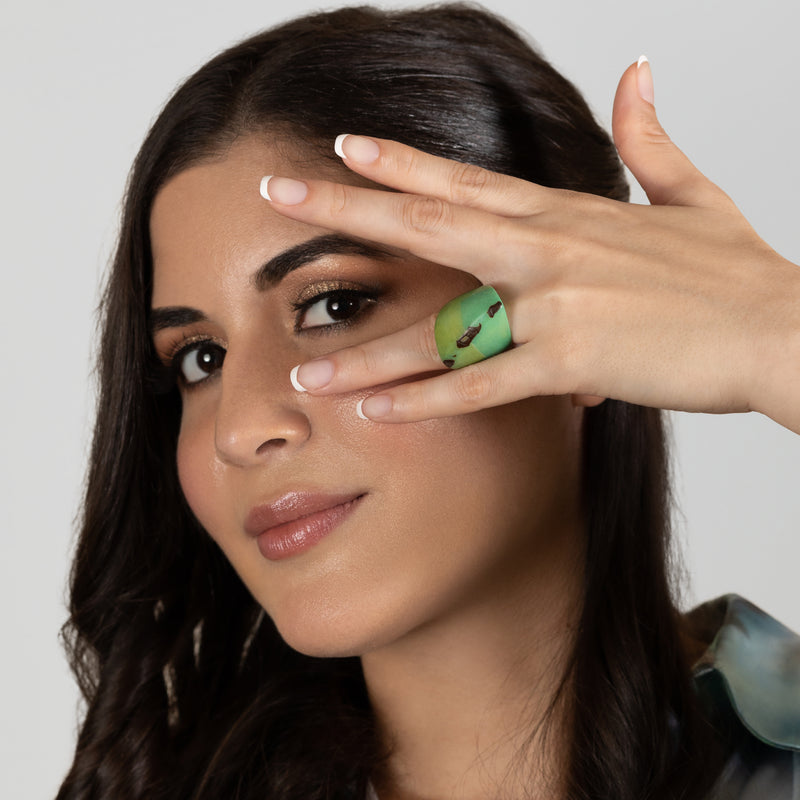 GÉNESIS CURVO RING - Handmade - Tagua (vegetable ivory)