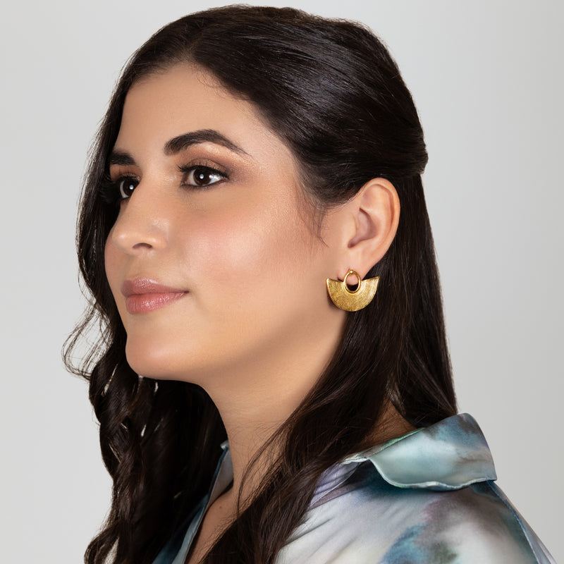 NARIGUERA EARRINGS - Handmade - 24K gold-plated