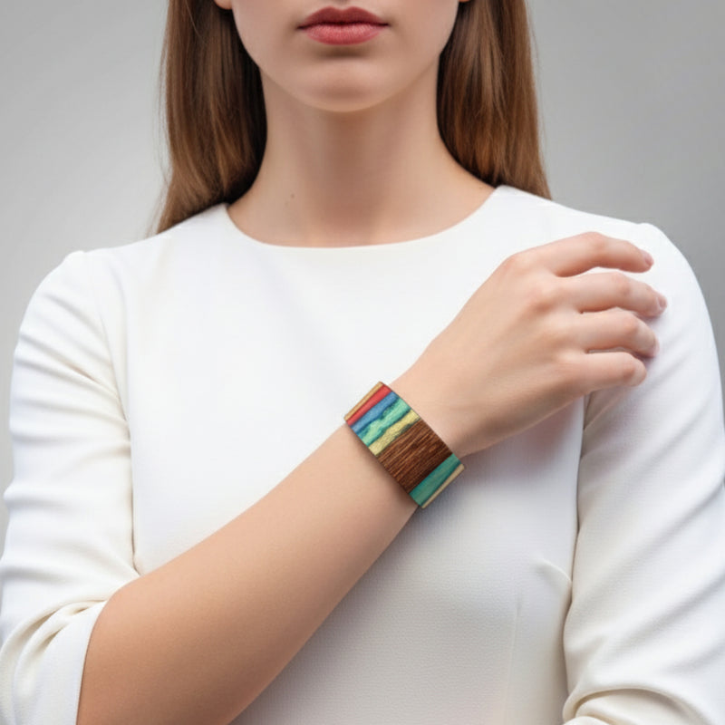 ARBOREAL BRACELET - Unisex - Handmade - Natural wood veneer