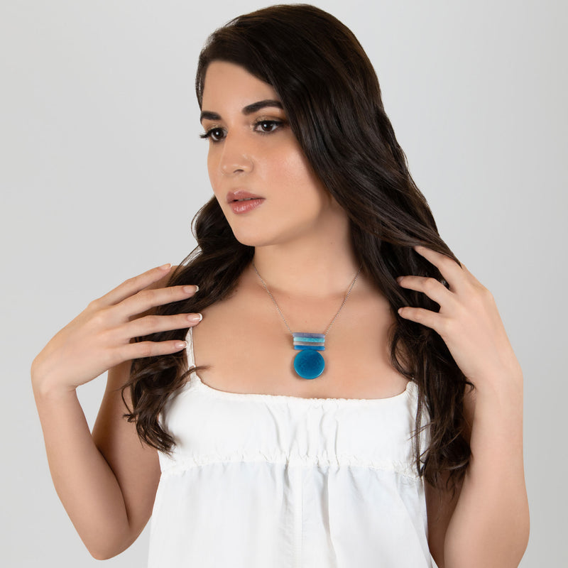 SOLIÄ NECKLACE - Handmade - Stainless steel - Tagua (vegetable ivory)