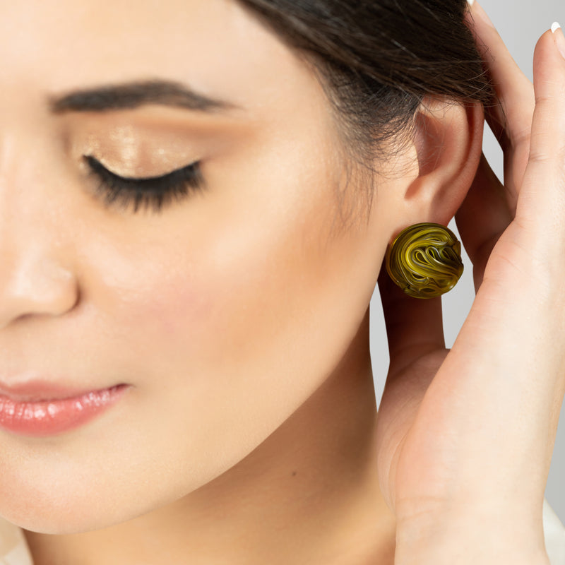 ECOTOPIA EARRINGS - Handmade - Sterling silver 925 - Recycled bottle cap plastic liners