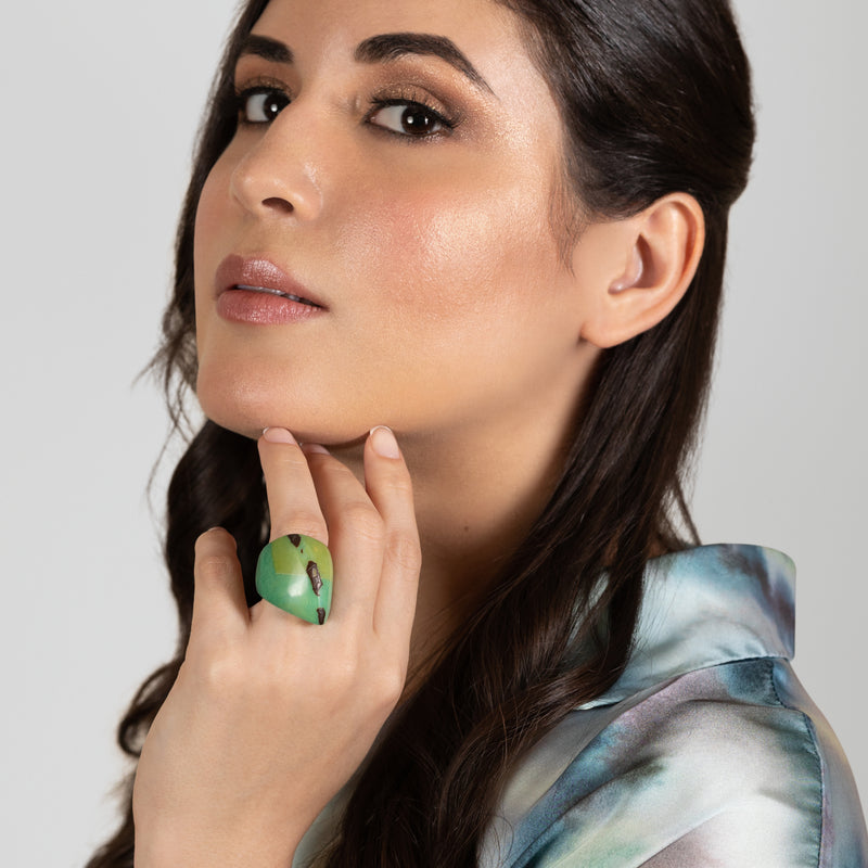 GÉNESIS CURVO RING - Handmade - Tagua (vegetable ivory)