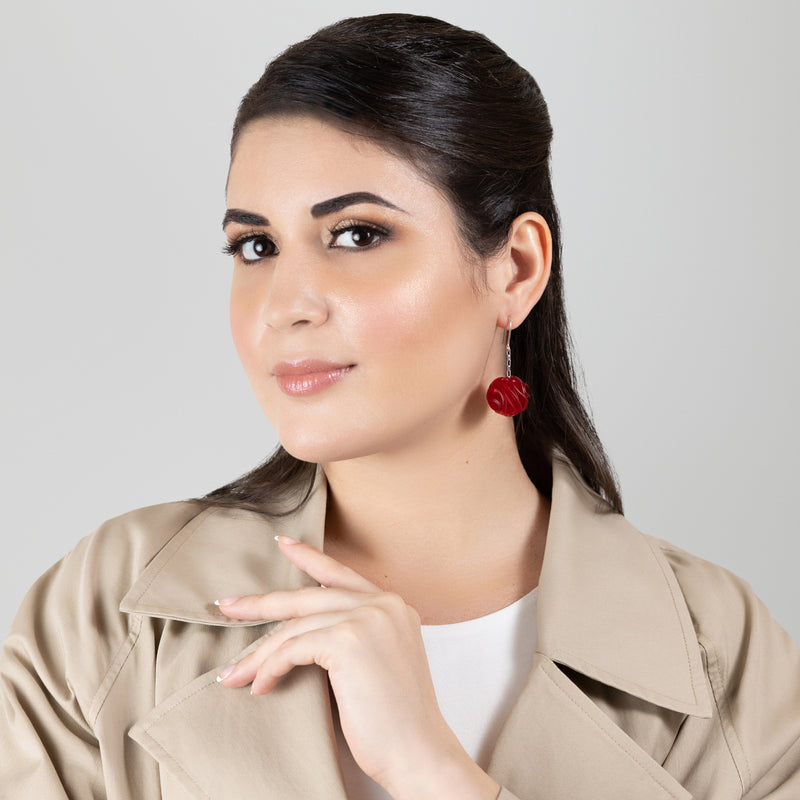 ECONESIS EARRINGS - Handmade - Sterling silver 925 and stainless steel - Recycled bottle cap plastic liners