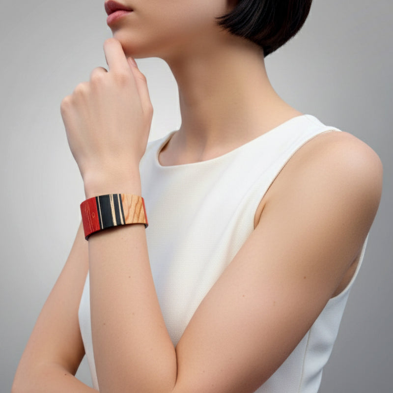 ARBOREAL BRACELET - Unisex - Handmade - Natural wood veneer