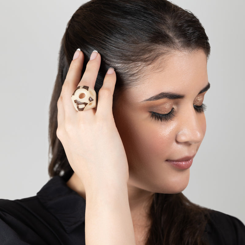 GÉNESIS RING - Handmade - Tagua (vegetable ivory)