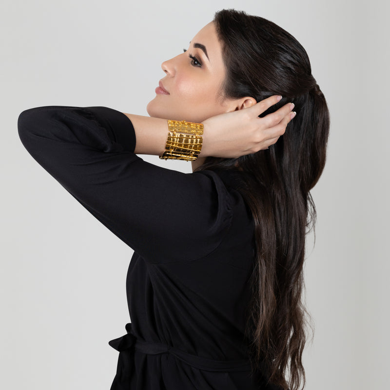 VICTORIA BRACELET - Handmade - 24K gold-plated