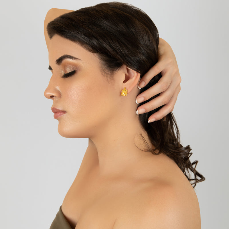 BRINCOS TORTUGA - Feitos à mão - Banhados a ouro de 24 quilates