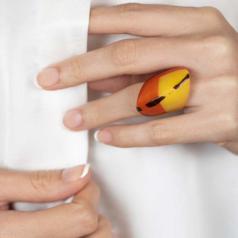 GÉNESIS CURVO RING - Handmade - Tagua (vegetable ivory)