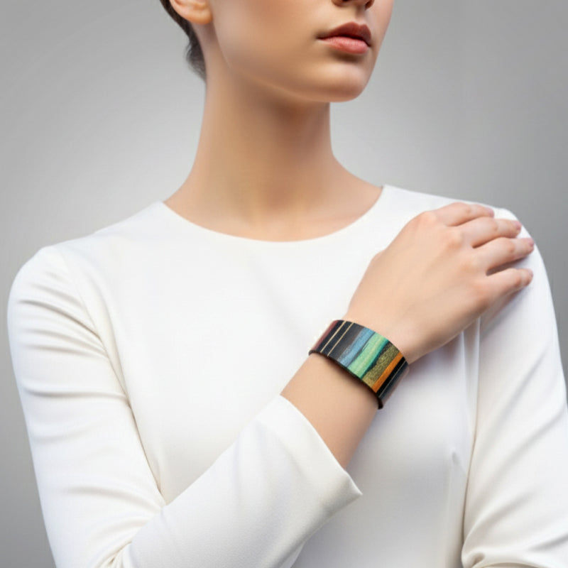 ARBOREAL BRACELET - Unisex - Handmade - Natural wood veneer