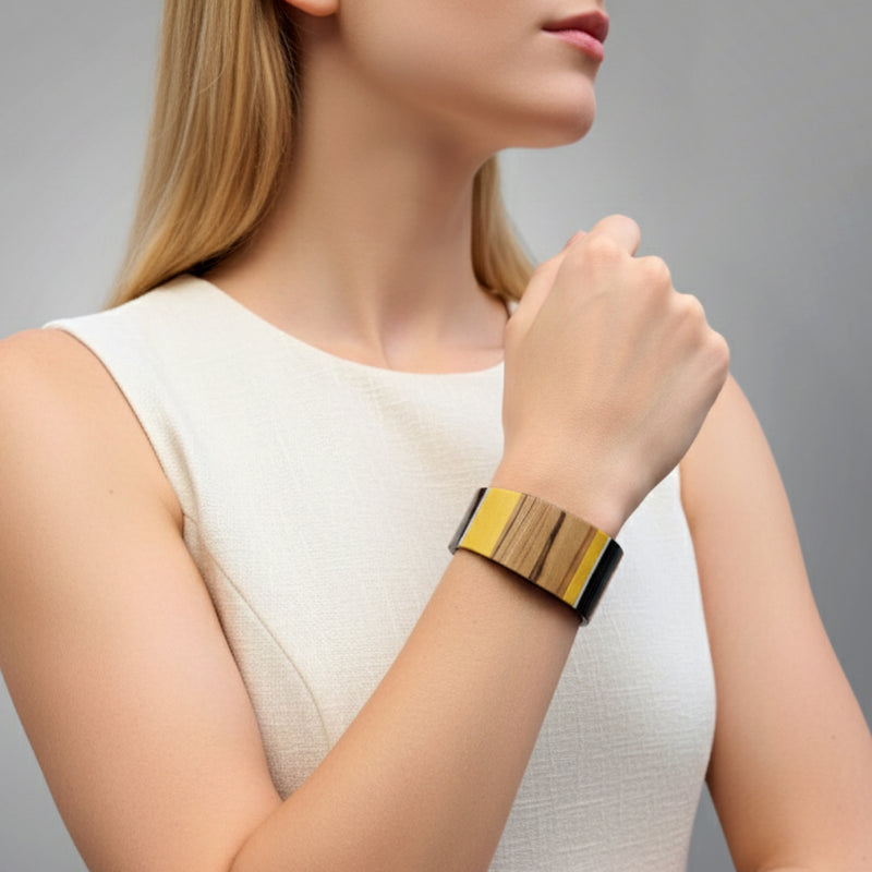 ARBOREAL BRACELET - Unisex - Handmade - Natural wood veneer