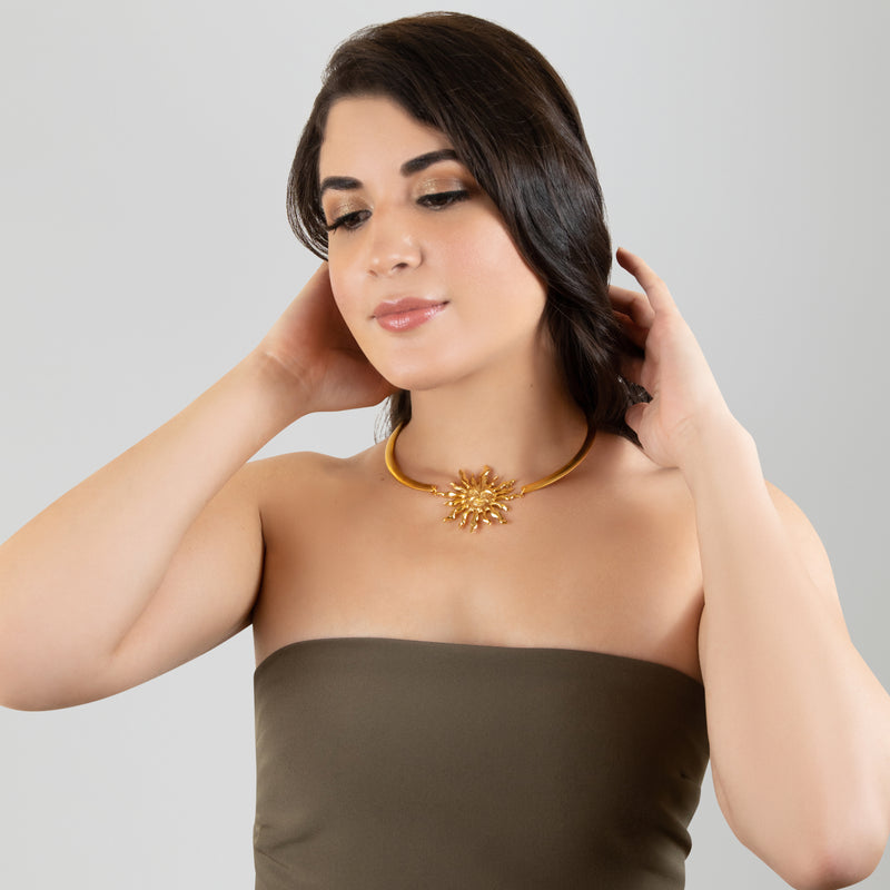 SUNNIE NECKLACE - Handmade - 24K gold-plated