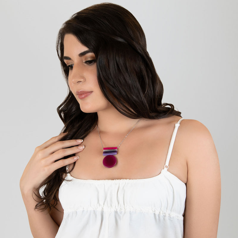 SOLIÄ NECKLACE - Handmade - Stainless steel - Tagua (vegetable ivory)