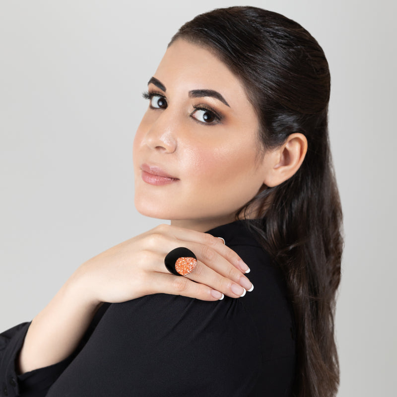 NATÜA RING - Handmade - Adjustable - Crushed eggshells